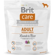 Brit Care (Брит Кеа) Adult Medium Breed (1 кг) корм для взрослых собак средних пород с ягненком и рисом